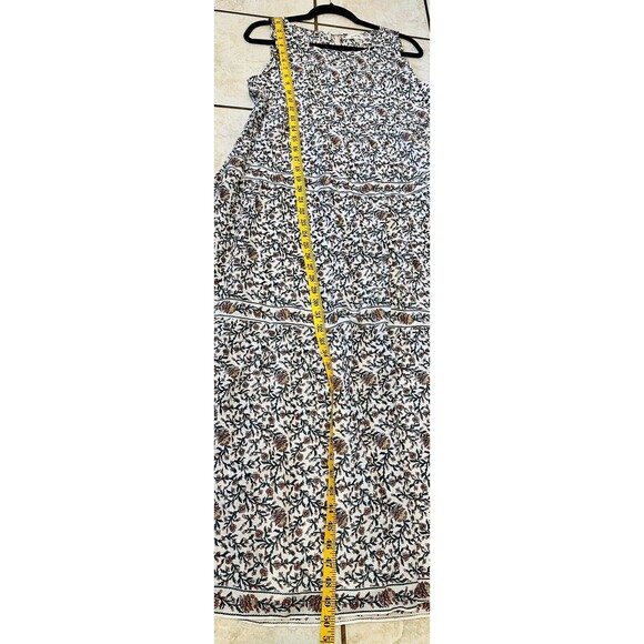 NWT Max Studio Size S Ditsy Floral Tiered Fully Lined Maxi Dress Modest Boho - Picture 10 of 12